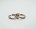 Rose Gold Diamond Hoops